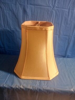 Vintage Gold Hexagonal Empire Lamp Shade - Home Accents Decor